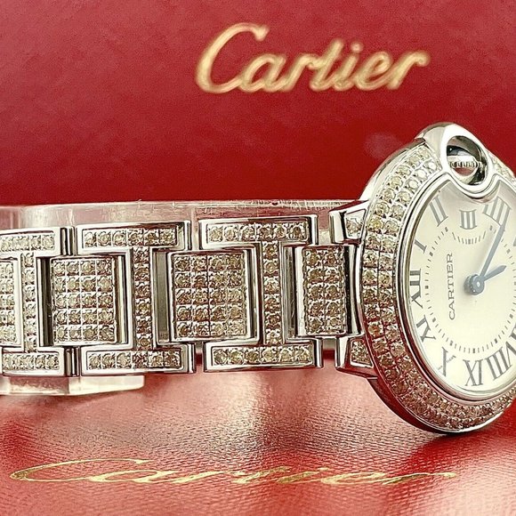 WOW! CARTIER BALLON BLEU LADIES 6CT GENUINE WATCH! - Picture 2 of 9
